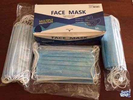 Pack De 10 Barbijos Triple Filtro Face Mask