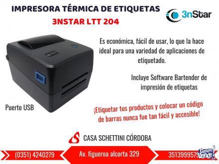 Impresora térmica Etiquetas código de barras 3nstar LTT204