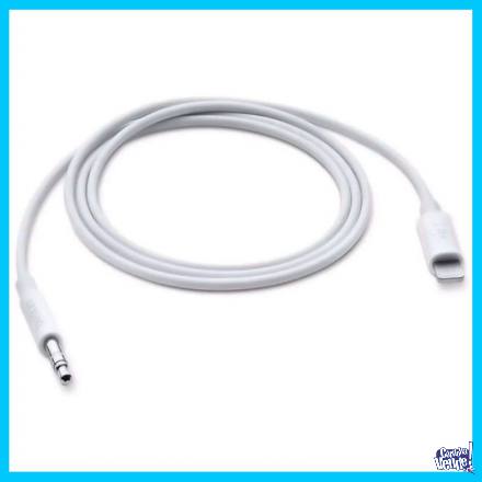 Cable Adaptador iPhone Lightning a plug 3.5mm Audio Auxiliar