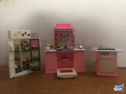 Barbie set completo de cocina accesorios