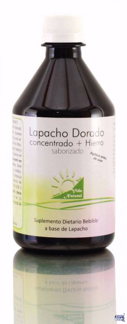 Lapacho Dorado Concentrado + Hierro (C/Sabor) 500cc(CELÍACO
