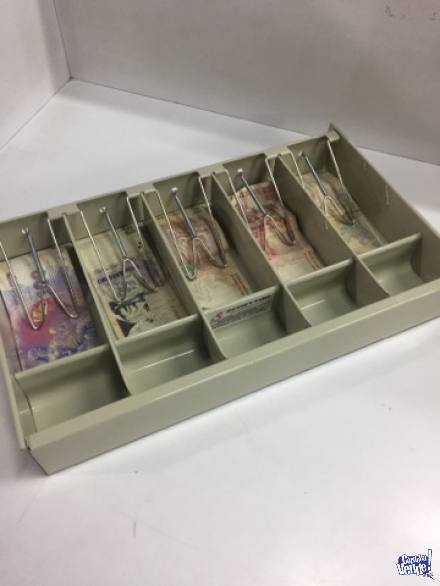 Bandeja porta dinero 4 y 5 divisiones p cajón escritorio cb