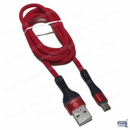 CABLE DE CARGA Y DATOS TELA V8 MICRO USB 3.1A TMCB6227 EN CA