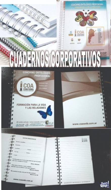 CUADERNOS PERSONALIZADOS-INSTITUCIONALES EN CORDOBA en Argentina Vende
