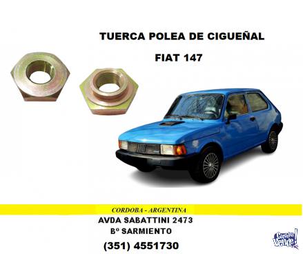 TUERCA DE POLEA DE CIGUEÑAL FIAT 147