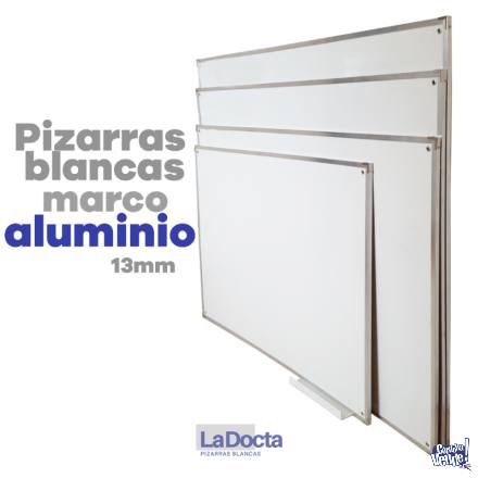 PIZARRAS BLANCAS 100x200cm – Marco de Aluminio (Nueva Cba.
