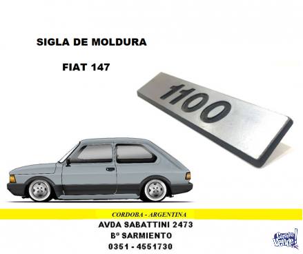 SIGLA DE MOLDURA FIAT 147 1100