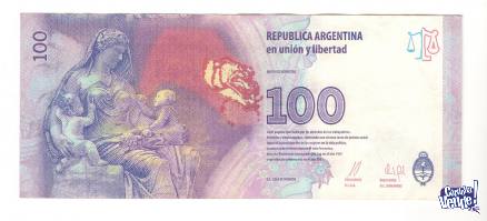 2 billetes de 100 pesos de Reposición