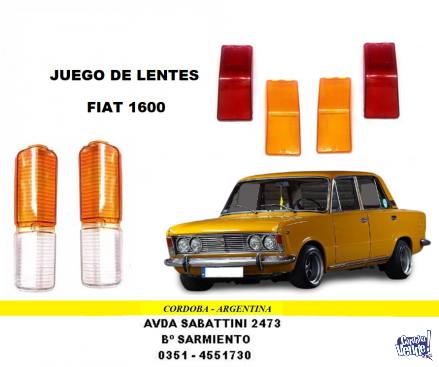 LENTES DE FAROS FIAT 1600