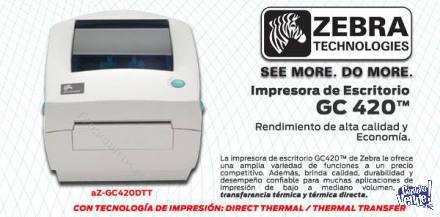 Impresora De Etiquetas Codigos De Barras Zebra GC420t Nueva