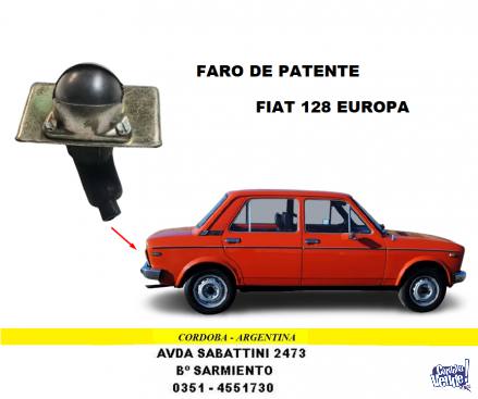 FARO LUZ DE PATENTE FIAT 128 EUROPA