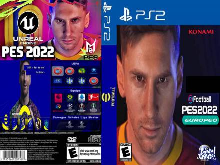 PS2 JUEGOS FUTBOL PES 2022 Y FIFA 2021
