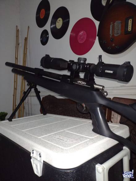 rifle pcp Fox m 25 cal. 6.35 250 bar,solo arma,funda,bipode