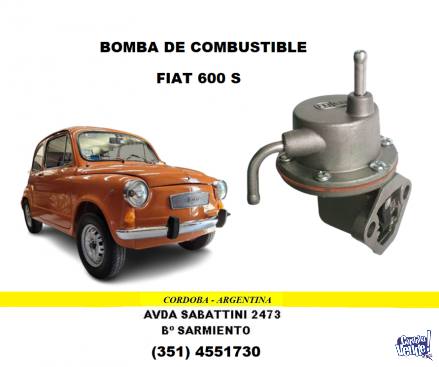 BOMBA DE COMBUSTIBLE FIAT 600 S