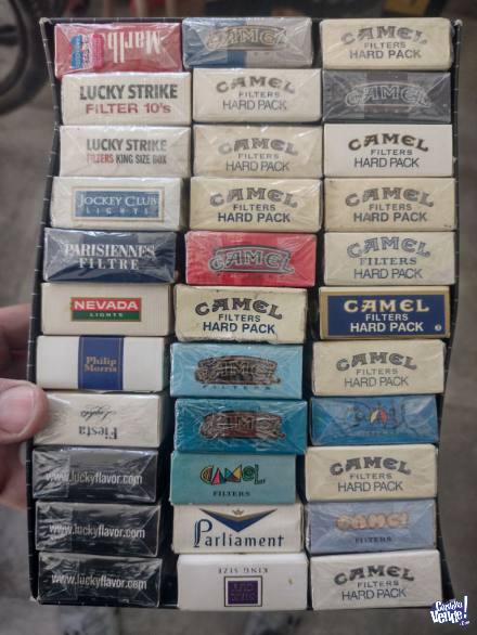 Cajas vacias de cigarrillos Nacionales e importadas