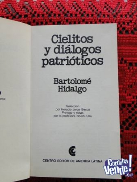 CIELITOS Y DIÁLOGOS PATRIÓTICOS   BARTOLOMÉ HIDALGO