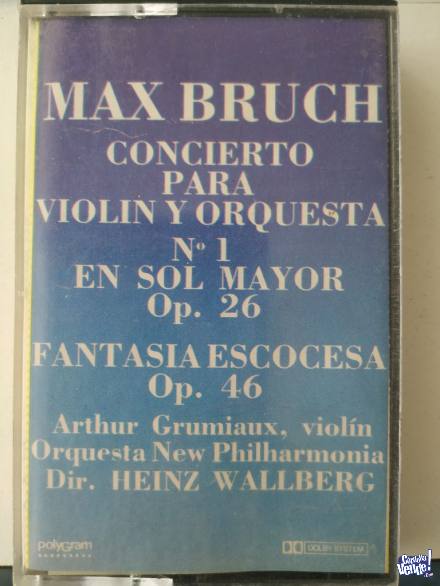 Cassette Max Bruch - Música Clásica