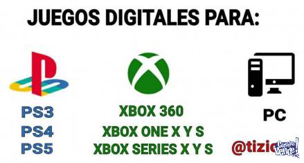 Juegos Digitales Para PlayStation, Xbox Y PC