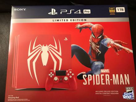 Sony Playstation Ps4 Pro 1tb Spiderman-red Edición Limitada