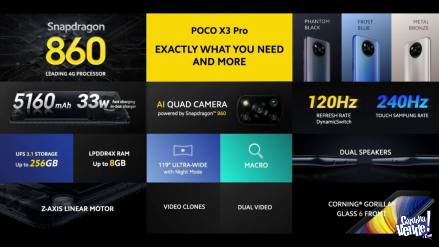 POCO X3 PRO 128 GB 6GB 6,67” 120HZ FHD+DOTDISPLAY
