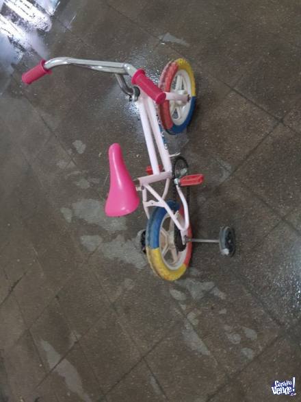 Bicicleta Rodado 12 Nena Ruedas Estabilizadoras