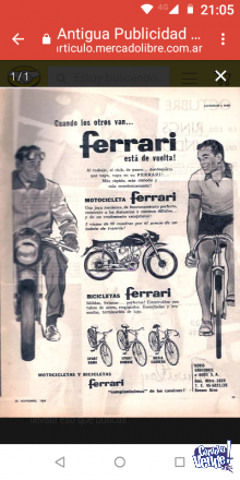Moto Ferrari 48 CM patentada 