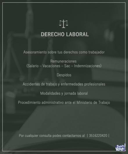 Derecho laboral - Estudio juridico/ abogados en Argentina Vende