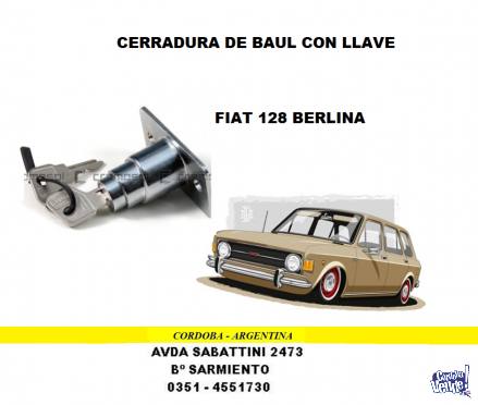 CERRADURA BAUL CON LLAVE FIAT 128