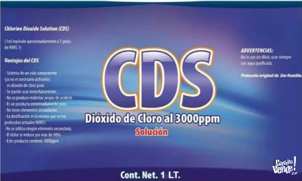 Dioxido de Cloro-CDS- 3000 ppm 1 lt.