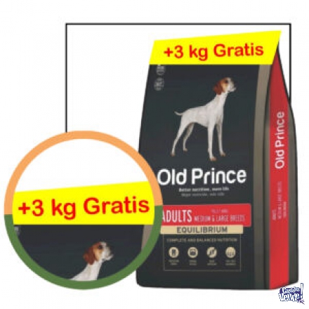 Old Prince adulto pollo y arroz x 20 kgrs más 3 kilos GRATIS