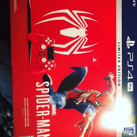 Sony Playstation Ps4 Pro 1tb Spider-red Edición Limitada Co