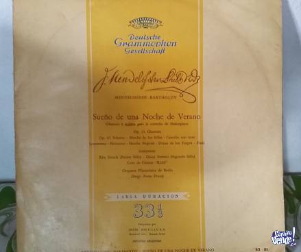 SUEÑO DE UNA NOCHE DE VERANO  MENDELSSOHN LP VINILO