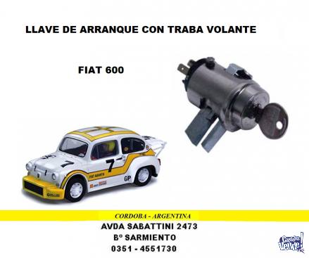 LLAVE DE CONTACTO Y ARRANQUE FIAT 600