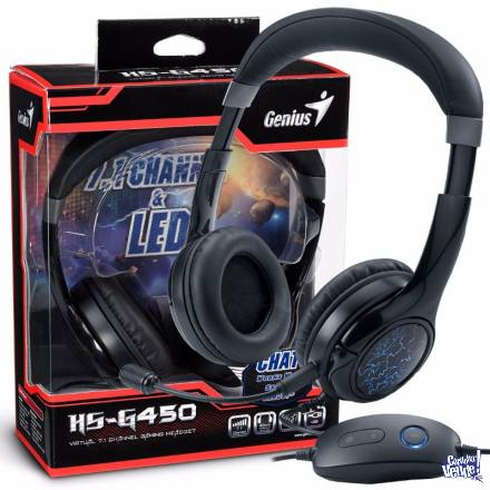 Auricular GAMER Genius Hs-G450 Usb 7.1 Mic Headset