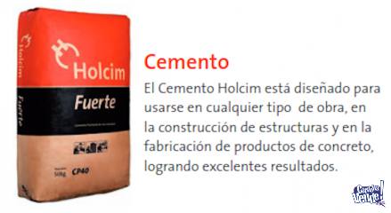 Cemento HOLCIM 50kg - Precio unidad en pallet de 40 bolsas