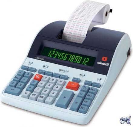 Calculadora con impresor ticket Olivetti logos 802
