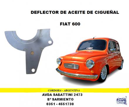 DEFLECTOR DE ACEITE DE CIGUEÑAL FIAT 600