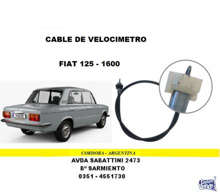 CABLE DE VELOCIMETRO FIAT 125 - 1500 - 1600