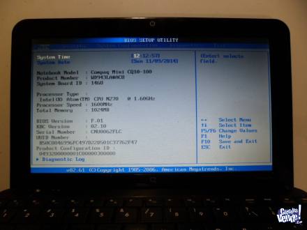 0112 Repuestos Netbook Compaq Mini Cq10-120la - Despiece