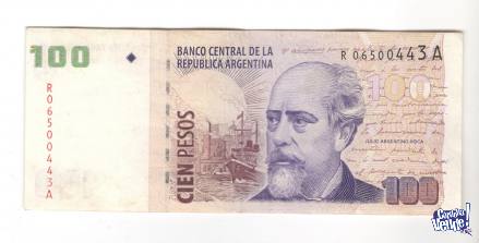 2 billetes de 100 pesos de Reposición