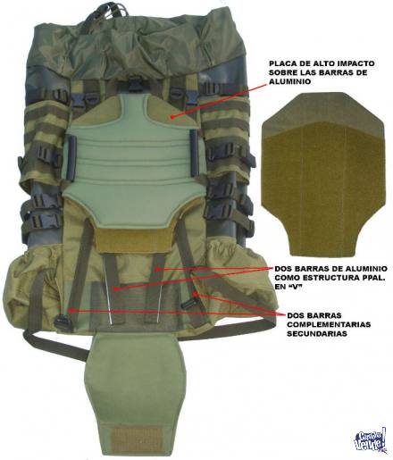 Mochila Tecnica Militar Simil Ilbe Pack 80 L Sistema Molle