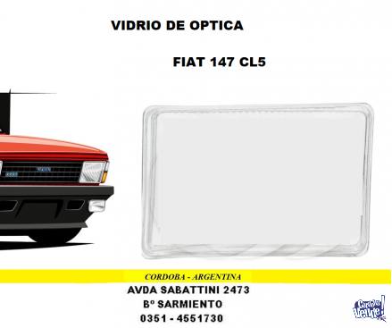 VIDRIO DE OPTICA FIAT 147 CL5