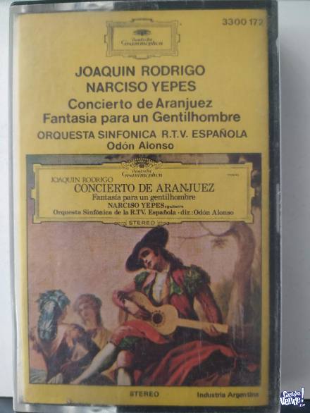 Cassette - Joaquín Rodrigo/Narciso Yepes - Concierto en Argentina Vende