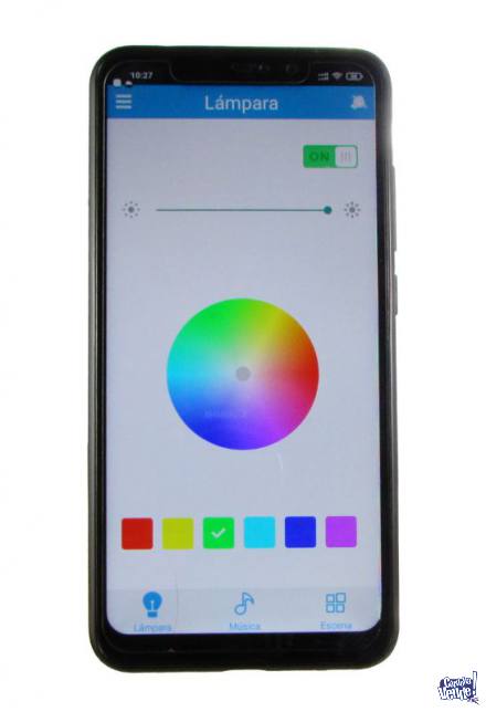 Lampara Led RGB Parlante Bluetooth App Celular Android Ios
