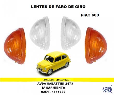 LENTE DE FARO DE GIRO FIAT 600 en Argentina Vende