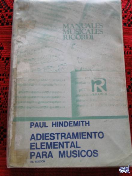 ADIESTRAMIENTO ELEMENTAL PARA MUSICOS P. HINDEMITH
