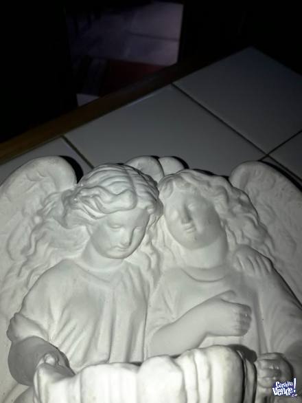 ángeles de yeso para pintar 20 cm de ancho x 27 de largo