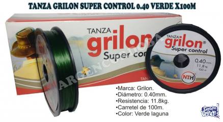 TANZA GRILON SUPER CONTROL 0.40 VERDE X100M