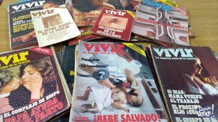 VENDO REVISTAS 'VIVIR' AÑOS '77 AL 80'($450C/U O TODAS X $1
