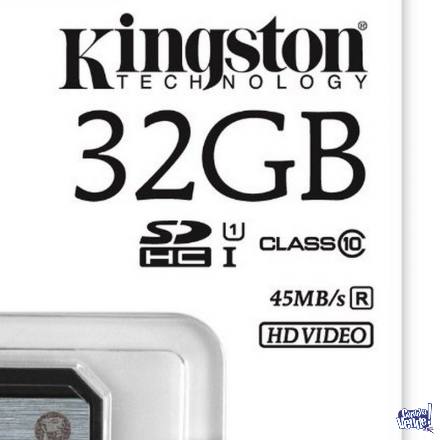 Memoria Kingston 32gb Clase 10 45 Mb/s Hd Video